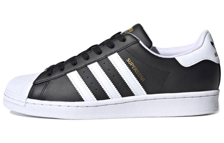Adidas Originals SUPERSTAR Low top Skateboard Shoes Unisex Bright Black White