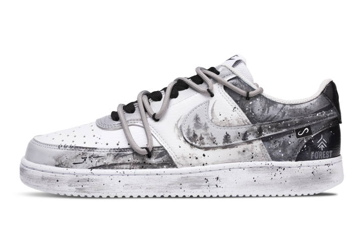 Nike Nike Court Vision 1 Abrasion Resistant Low top Skateboard Shoes Unisex Gray
