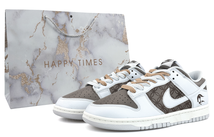 Nike Nike Dunk Skateboard Shoes Unisex Brown White
