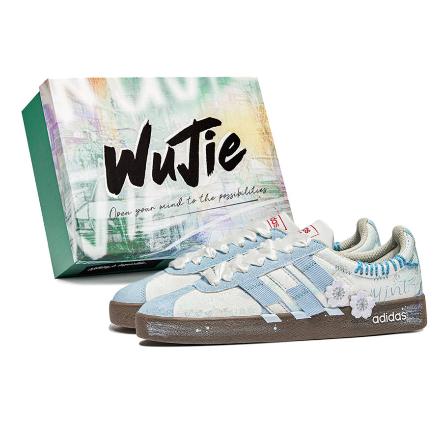 Adidas Neo VL Court 2.0 Lifestyle Insight Box, Blue Dream Slip Resistant Slip Resistant Low top Skateboard Shoes Unisex