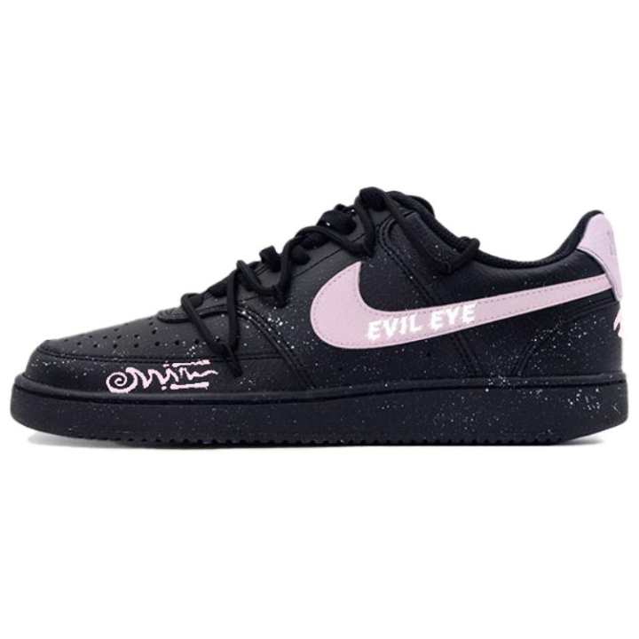 Nike Nike Court Vision Cushioning, Wear Resistant Low top Skateboard Shoes Unisex Black Pink