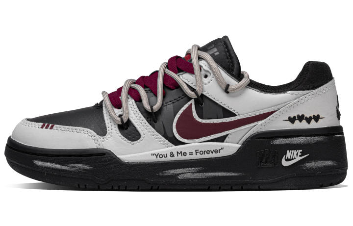 Nike Nike Full Force Eternal Companion Abrasion Resistant Low top Skateboard Shoes Men's Black Red