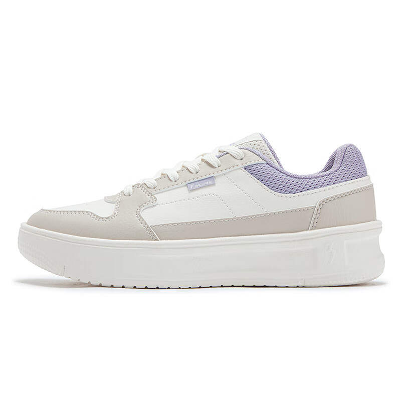 361° Slip Resistant Abrasion Resistant Low top Skateboard Shoes Women's White Gray