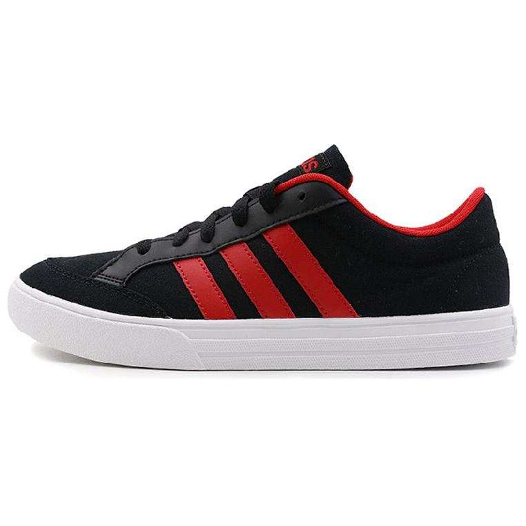 Adidas Adidas VS SET Slip Resistant Abrasion Resistant Low top Skateboard Shoes Men's Black