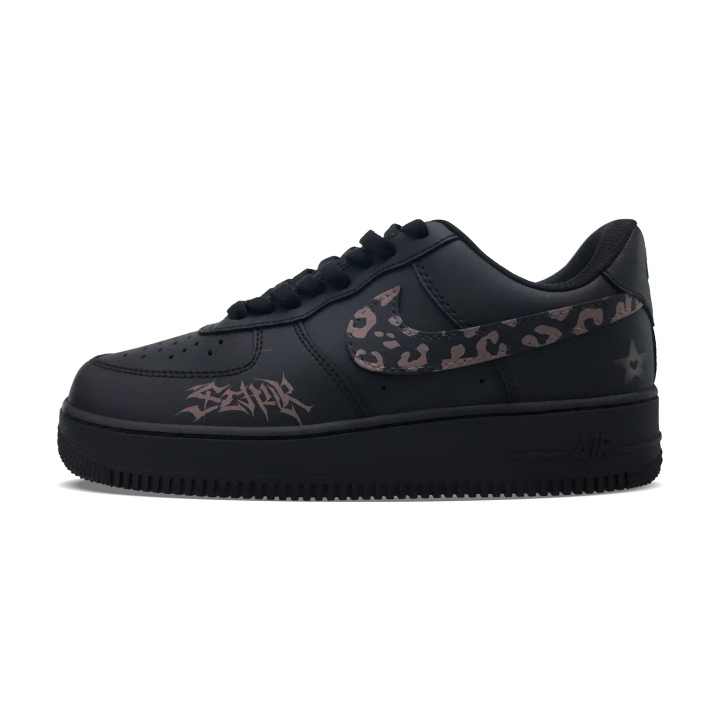 Nike Nike Air Force 1 Low top Skateboard Shoes Unisex Black