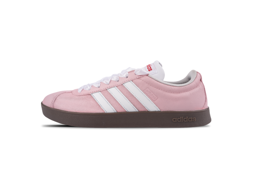 Adidas Neo VL Court Lifestyle Slip Resistant Slip Resistant Low top Skateboard Shoes Unisex Pink