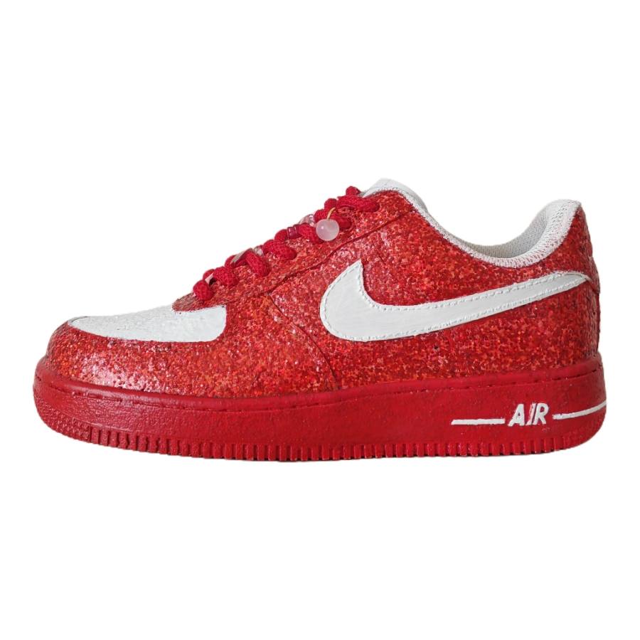 Nike Nike Air Force 1 Mecha Warrior Cow Leather Low top Skateboard Shoes Men's Red White