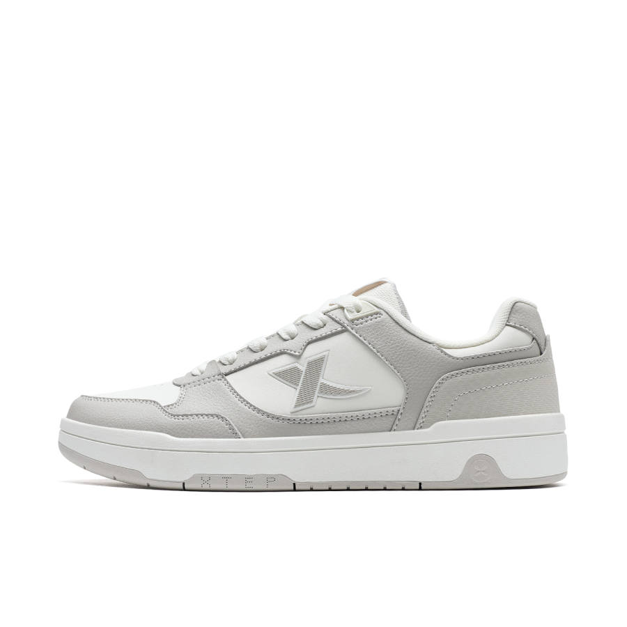 XTEP Clover White 3.0 Air Force 1 Wear resistant And Lightweight Low top Skateboard Shoes Men's Gray White