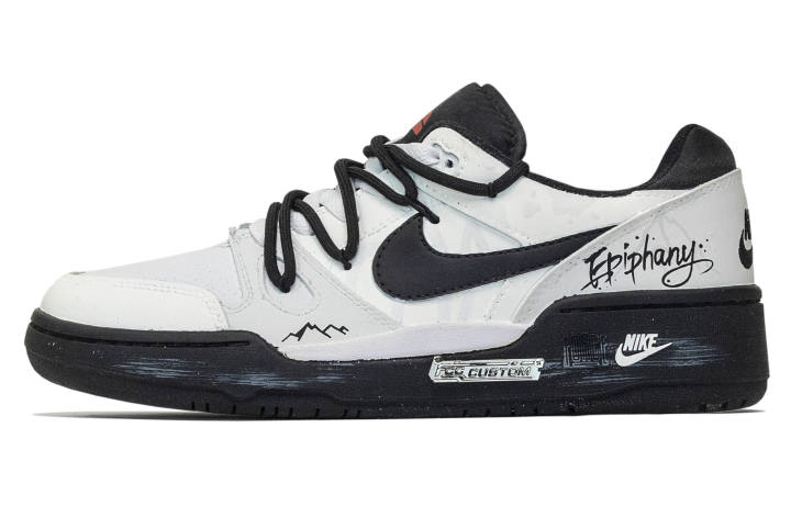 Nike Nike Full Force Fengchuang Manufacturing, Glacier Rock Shadow Leather Abrasion Resistant Low top Skateboard Shoes Men's