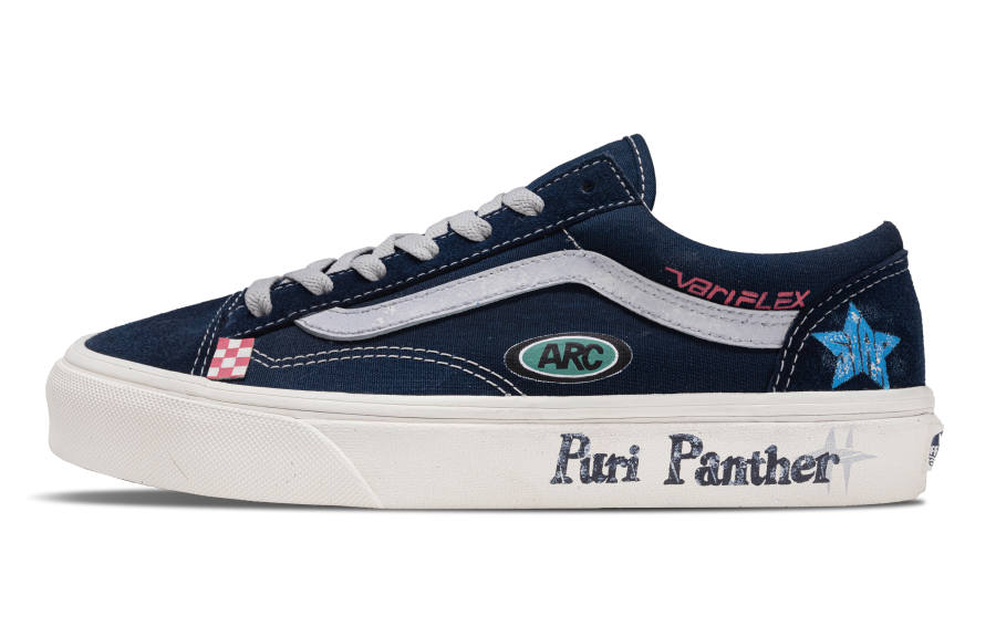 Vans Style 36 Abrasion Resistant Low top Skateboard Shoes Unisex Blue White