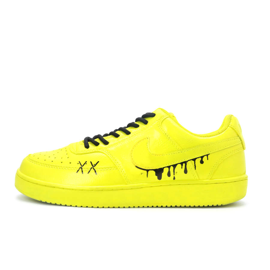 Nike Nike Court Vision 1 Golden Black Edge, Fashion Street, Cool Wind Leather Abrasion Resistant Abrasion Resistant Low top