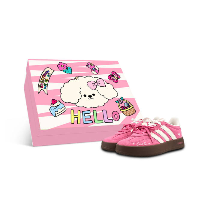 Adidas Adidas BARREDA DECODE Abrasion Resistant Low top Skateboard Shoes Unisex Pink White