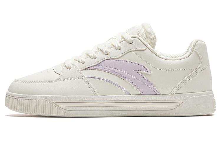 Anta Cushioning, Wear Resistant Low top Skateboard Shoes Women's White Purple