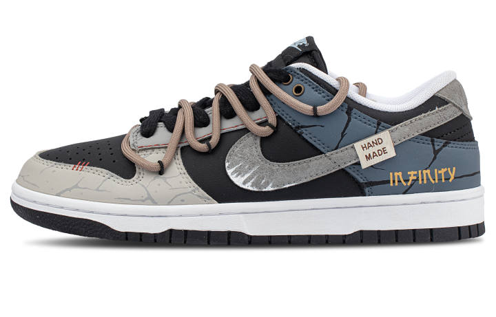 Nike Nike Dunk Low top Skateboard Shoes Unisex Black Gray