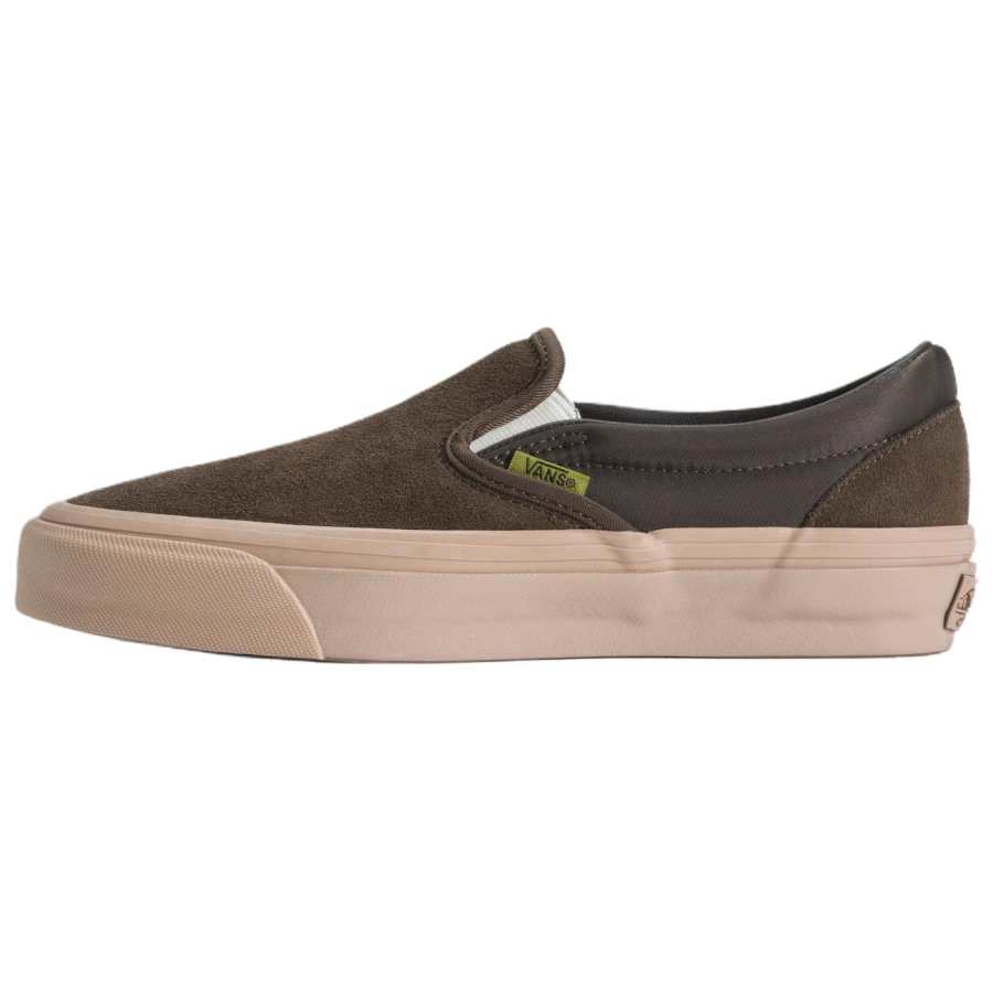 Vans Premium Classic Slip On Waterproof Support Skateboard Shoes Unisex Brown