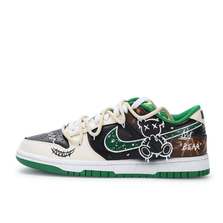 Nike Nike Dunk Low Slip Resistant Low top Skateboard Shoes Men's Dark Brown