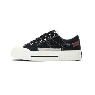 BladMaste Lightweight Breathable Height Increasing Low top Skateboard Shoes Unisex Black White