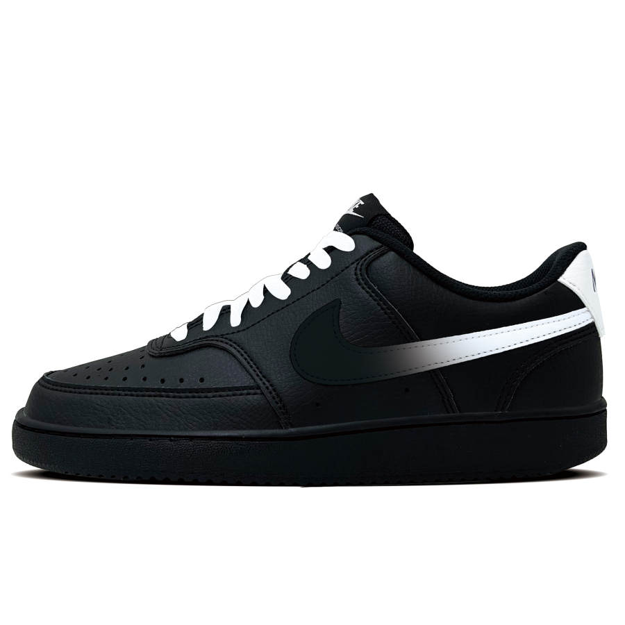 Nike Nike Court Vision 1 White Sharp Black Scar Synthetic Leather Abrasion Resistant Abrasion Resistant Low top