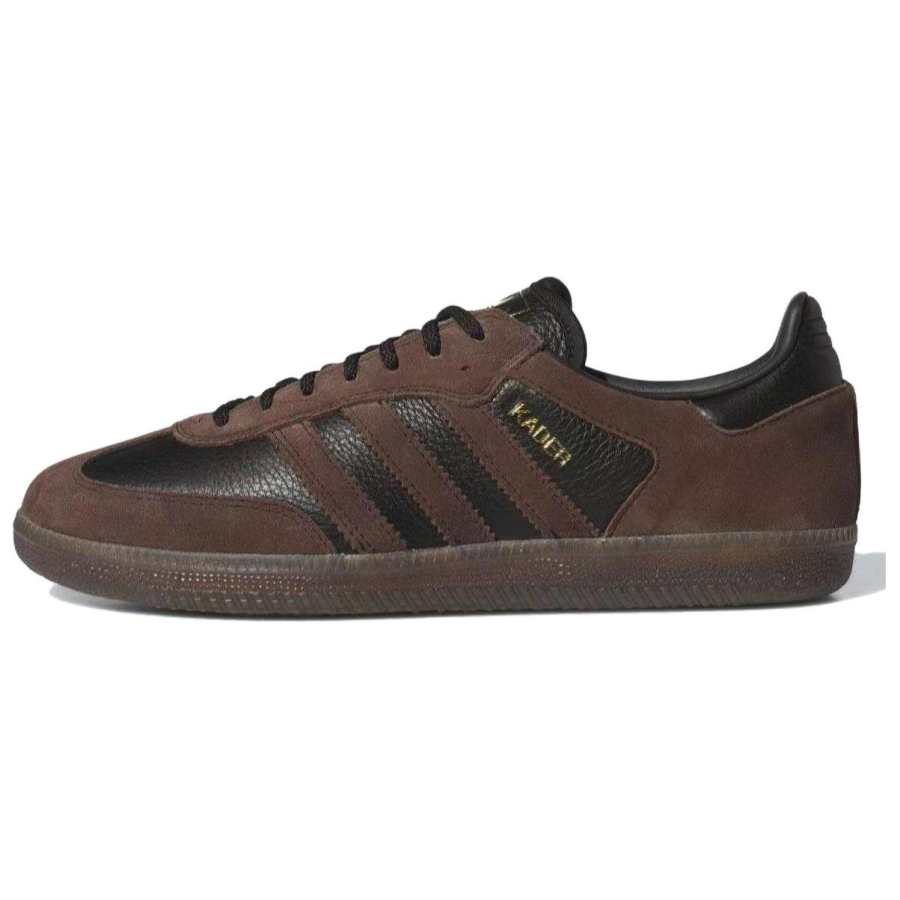 Adidas Originals x KADER Samba Comfortable Low top Skateboard Shoes Unisex Brown Black
