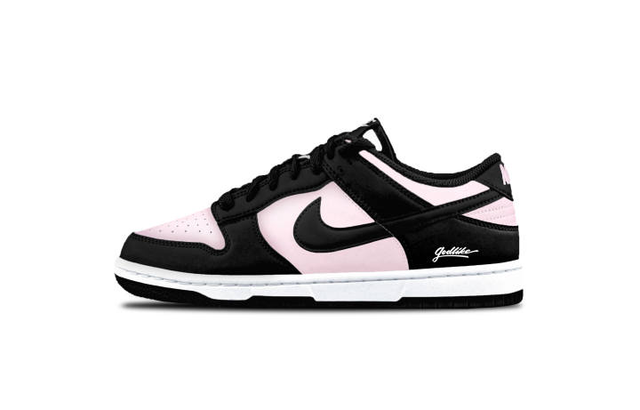 Nike Nike Dunk Panda Waterproof Cushioning Abrasion Resistant Low top Skateboard Shoes Unisex Black Pink