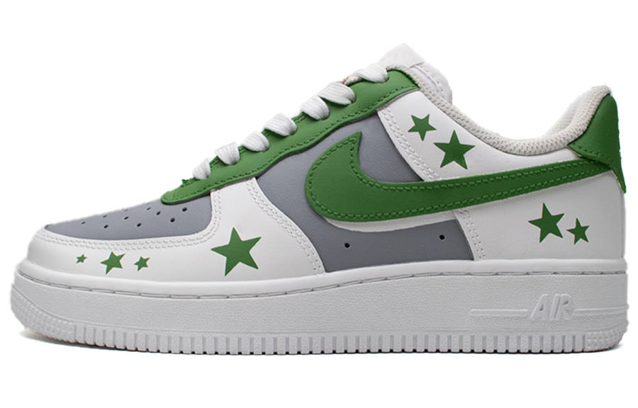 Nike Nike Air Force 1 Low Traverse Height Increasing Low top Skateboard Shoes Unisex White Gray Green