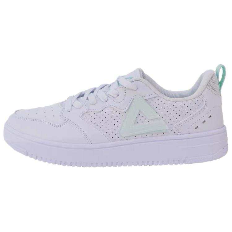 PEAK Slip Resistant And Breathable Low top Skateboard Shoes Women's White Green