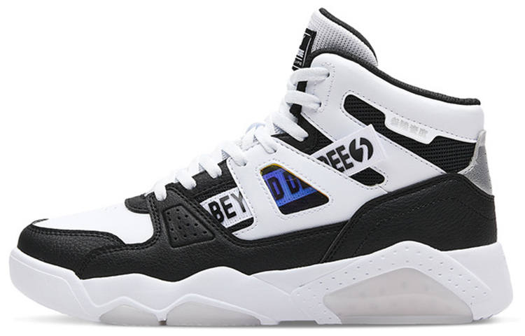 361° Slip Resistant And Breathable High top Skateboard Shoes Women's Black White