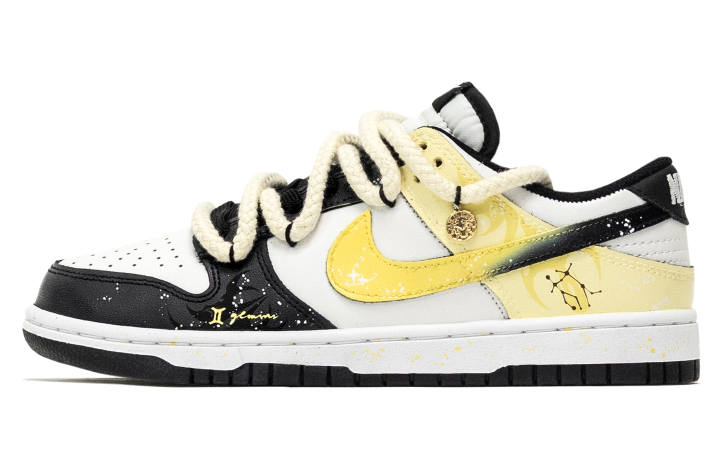 Nike Nike Dunk 668, Twins Dioscuri Height Increasing Low top Skateboard Shoes Unisex Yellow Black