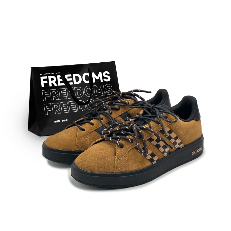 Adidas Adidas GRAND COURT 00s Low top Skateboard Shoes Unisex Brown Black