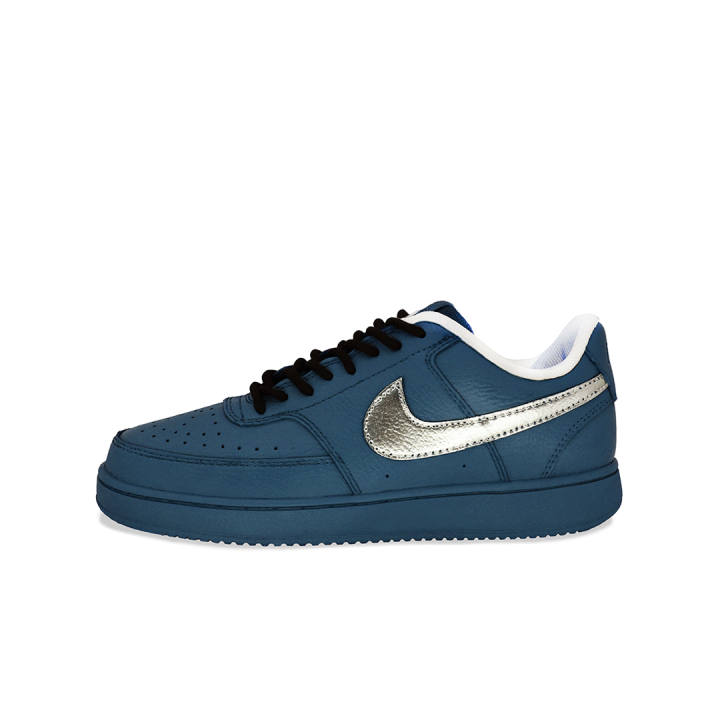 Nike Nike Court Vision Blue Sea Cold Star, Fashion Versatile Synthetic Leather Slip Resistant Abrasion Resistant Coverage