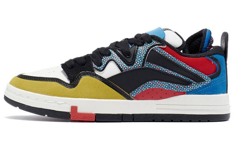 Li-Ning Li Ning Wave Pro Slip Resistant, Abrasion Resistant, Lightweight Low top Skateboard Shoes Men's Black Red Yellow