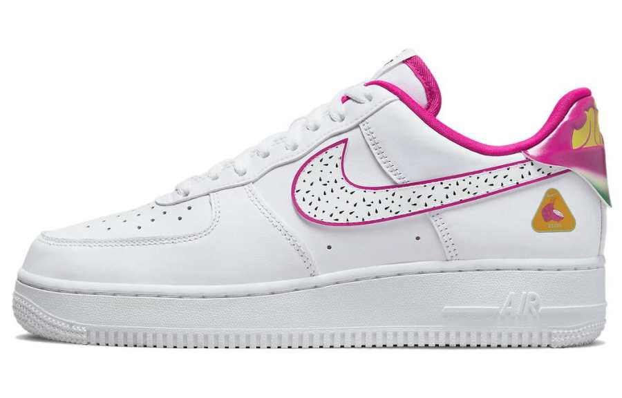 Nike Nike Air Force 1 Dragonfruit Leather Casual Abrasion Resistant Lightweight Wear resistant And Lightweight Low top