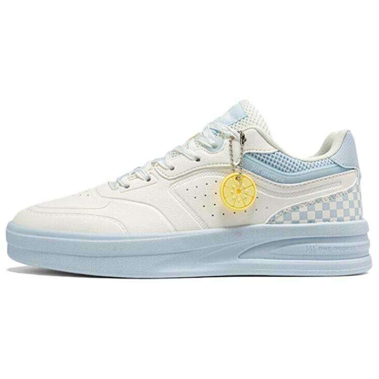 361° Slip Resistant Abrasion Resistant Low top Skateboard Shoes Women's White Blue