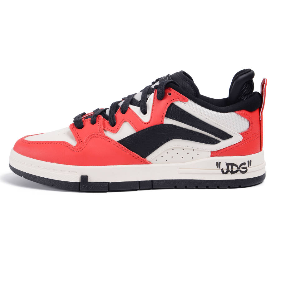 Li-Ning Li Ning Slip Resistant Cushioning Abrasion Resistant Low top Skateboard Shoes Men's White Red