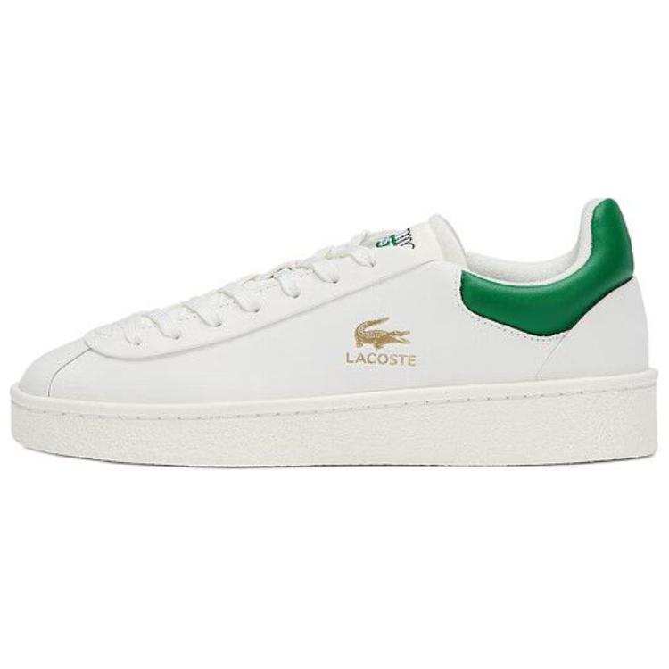 LACOSTE Cow Leather Low top Skateboard Shoes Women's White