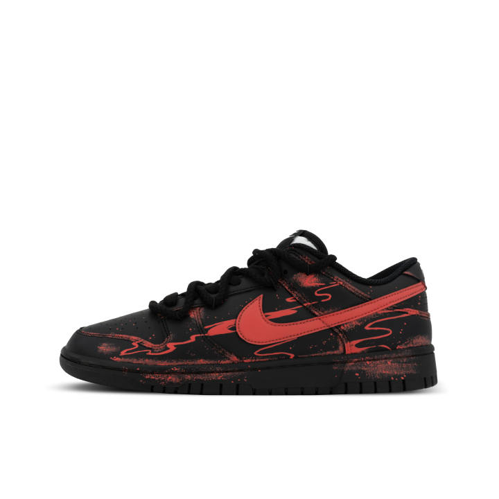 Nike Nike Dunk Scarlet Interference XJDD Imperial Red Low top Skateboard Shoes Unisex Black Red