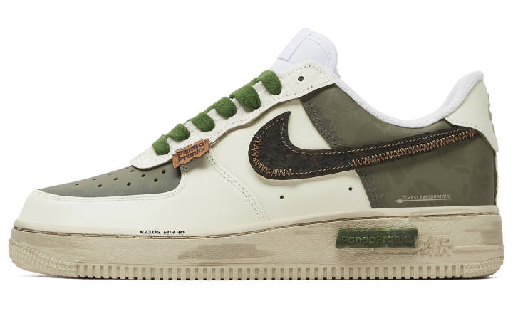 Nike Nike Air Force 1 Skateboard Shoes Men's Low Top White Green