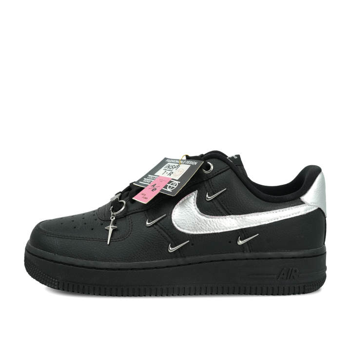Nike Nike Air Force 1 Octopus Party, Silver Lightning Leather Cushioning Low top Skateboard Shoes Unisex Black Silver