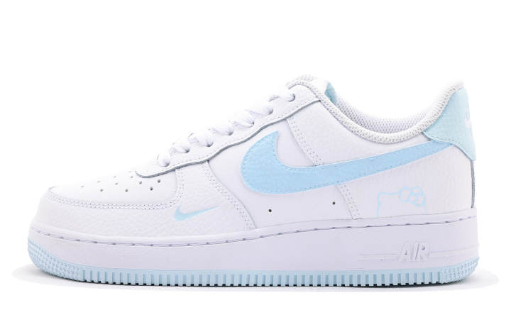 Nike Nike Air Force 1 Low top Skateboard Shoes Women's White Blue