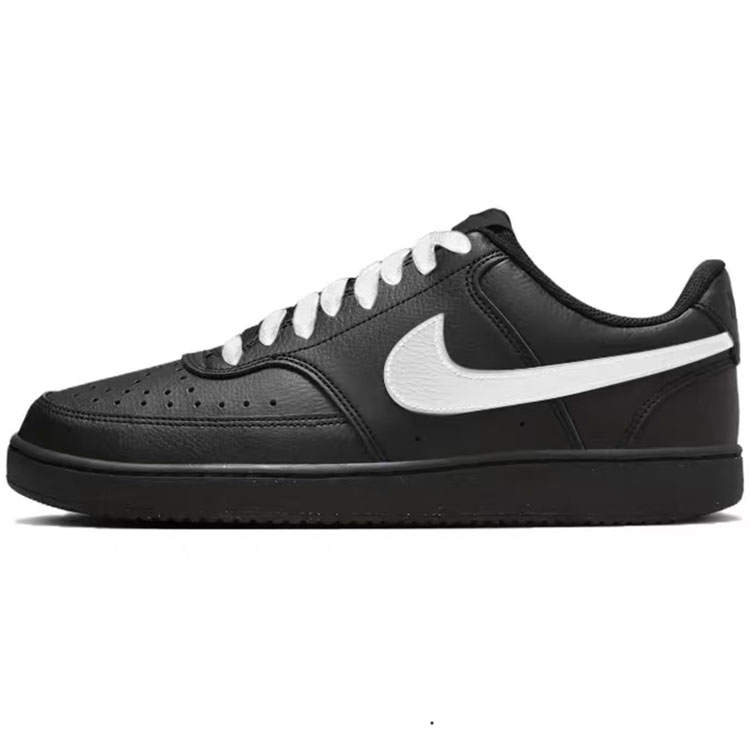 Nike Nike Court Vision Slip Resistant Abrasion Resistant Low top Skateboard Shoes Unisex Black White