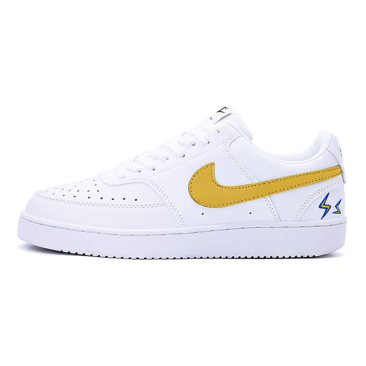 Nike Nike Court Vision 1 Low top Skateboard Shoes Unisex Yellow White Blue