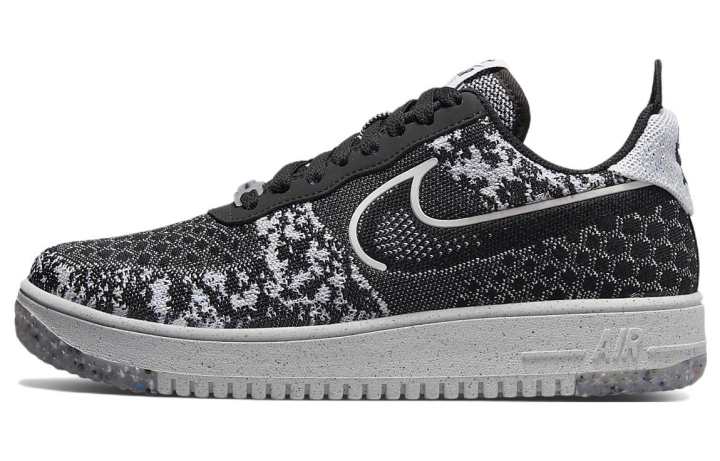 Nike Nike Air Force 1 Low Crater Flyknit Black White Melange
