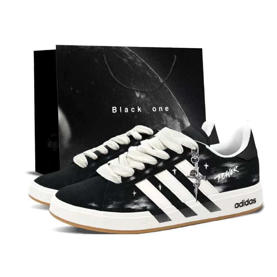 Adidas Adidas GRAND COURT 00s Galaxy Radiance Slip Resistant, Abrasion Resistant, Lightweight Low top Skateboard Shoes Unisex