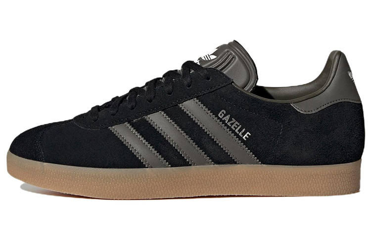 Adidas Originals Gazelle Comfortable Abrasion Resistant Low top Skateboard Shoes Unisex Black