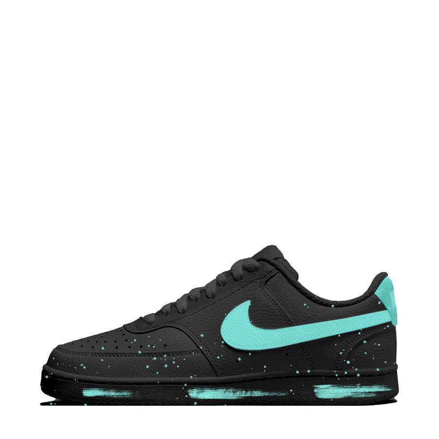 Nike Nike Court Vision 1 Cyan Erosion Waterproof Low top Skateboard Shoes Unisex