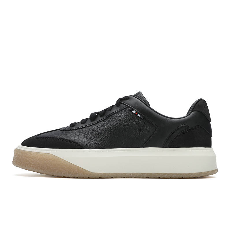 FILA OLIMPICA Abrasion Resistant Abrasion Resistant Low top Skateboard Shoes Men's Black