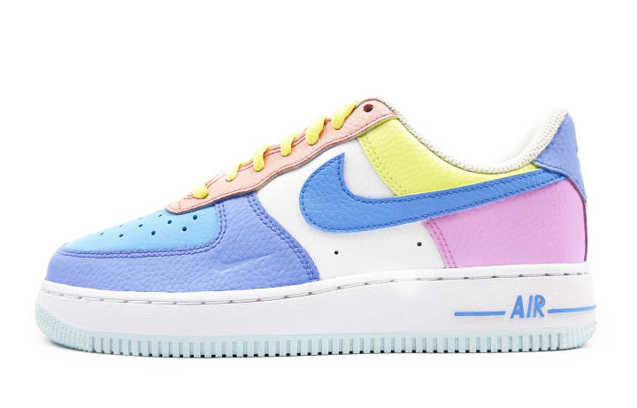 Nike Nike Air Force 1 Low top Skateboard Shoes Women's Pink Blue Purple