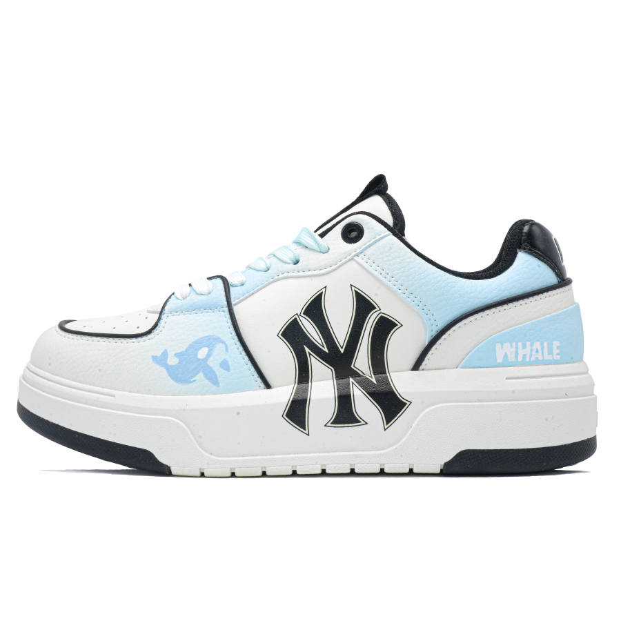 MLB Chunky Liner Mystery Of The Blue Whale Slip Resistant Abrasion Resistant Low top Skateboard Shoes Unisex Sky Blue
