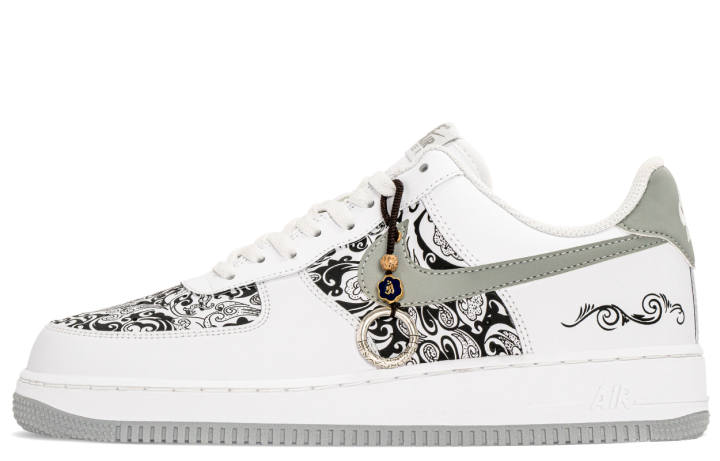 Nike Nike Air Force 1 Teng Yun Era Low top Skateboard Shoes Men's Black White