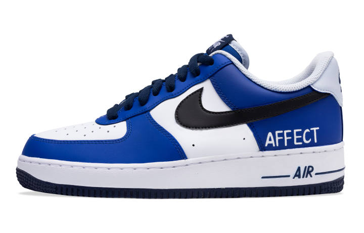 Nike Nike Air Force 1 Tranquil Deep Sea, Dark Blue Chord Slip Resistant Low top Skateboard Shoes Men's Blue White